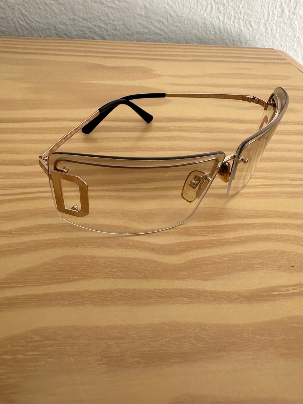 Dolce & Gabbana Rimless Sunglasses — DG444s Brown Gradient Lenses - Picture 3 of 13